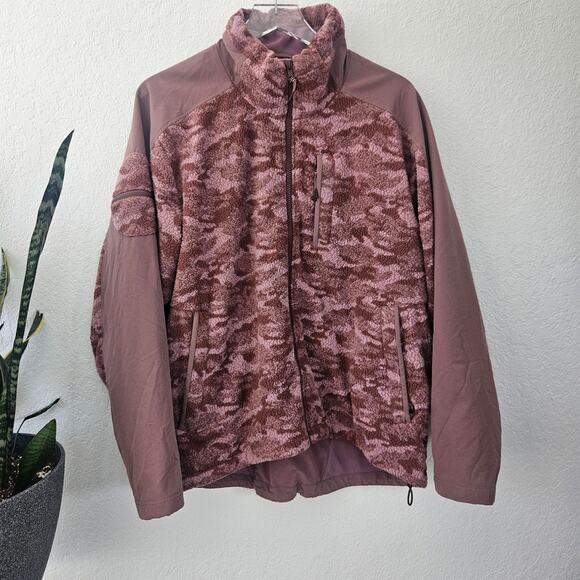 Outdoor Voices | Unisex Primo Fleece Full Zip Deep Taupe Cloud Size Large - Picture 5 of 13